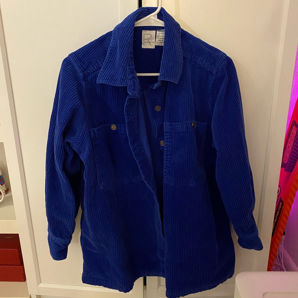 Blue Corduroy Flannel